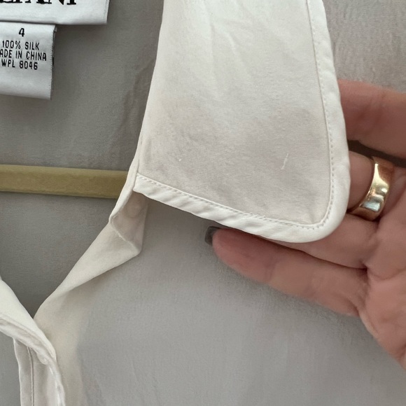 Alfani 100 % Silk Blouse Size Small - Picture 3 of 5